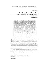 He was born in marseille, his mother was jewish. Pdf The Reception And Evolution Of Foucault S Political Philosophy