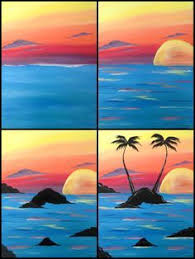 Painting Easy Sunset Sunset Painting Easy Canvas Painting Oil Pastel Art How to paint a sunset cityscape for ners easy. easy canvas painting