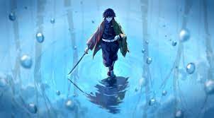 Man holding sword animated painting, uchiha madara. Giyuu Tomioka Demon Slayer Wallpaper Hd Anime 4k Wallpapers Images Photos And Background Wallpapers Den In 2021 Anime Wallpaper 1920x1080 Cool Anime Wallpapers Anime Wallpaper Live