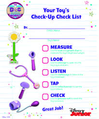 Now Your Little One Can Give Their Toy A Check Up At Home With This Checklist Doc Mcstuffins Party Doc Mcstuffins Birthday Doc Mcstuffins Birthday Party