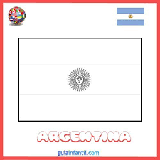 Fue un 27 de febrero del año 1812 cuando manuel belgrano enarboló por primera vez la bandera argentina en la ciudad de rosario, a el congreso de la nación por ley nacional n° 12,361. Dibujo De La Bandera De Argentina Para Imprimir Y Colorear