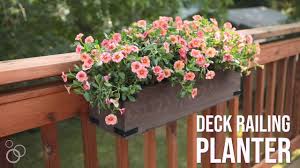 Add to favorites cedar railing planter with hangers! Diy Deck Railing Planter Box Youtube
