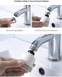 To wipe down the outside, use a dish soap mixed with water or a basic spray with a vinegar base. Water Faucet Filter 3 Modes Position Adjustable Sink Faucet Sprayer Head High Water Flow Tap Water Head For Home Kitchen Bathroom Booster Shower Water Saver Buy Online At Best Price In Uae Amazon Ae
