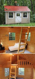 Cozy Playhouse Perfect For Sleepovers Shed Interior Shed With Loft Play Houses