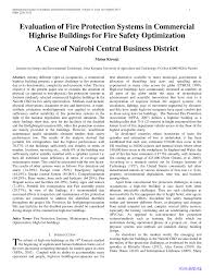 Implications for future policy in refugee management. Pdf Evaluation Of Fire Protection Systems In Commercial Highrise Buildings For Fire Safety Optimization A Case Of Nairobi Central Business District