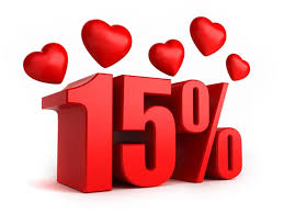 В день рождения скидка 15%!