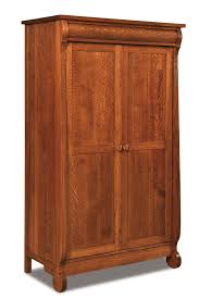 We have a large collection of durable wooden armoires in many wood types. Old Classic Sleigh Wardrobe Armoire From Dutchcrafters Amish Furniture