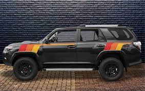 .toyota side door stripes and toyota truck stripe kits for the toyota tacoma amd toyota quality toyota racing stripes and toyota rally stripes that are designed by experts for toyota sports trucks. Racing Theme 4runner Back To The Future Side Stripes Front Rear Taco Troopers 4runner Toyota 4runner Toyota 4runner Trd