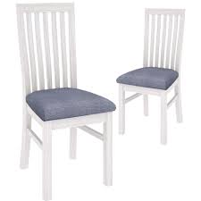Enjoy free shipping on most stuff, even big stuff. New Set Of 2 Brushed White Notting Hill Wooden Dining Chairs Ebay