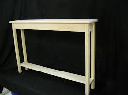 100 Unfinished 46 Narrow Console Sofa Foyer Hall Wall Table W Shelf Unfinished See Other Items Narrow Sofa Table Narrow Table Narrow Console Table