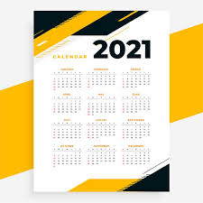 Designed in a simple blue highlighing the months, this template shares the same easy to use features with the rest of the calendars by general. Geometric Style Professional 2021 Calendar Yellow Design Template Free Vector On Freepik