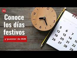 Hoy, jueves, 13 mayo, 2021 día laborable : Calendario 2020 Puentes Y Dias Festivos En Mexico