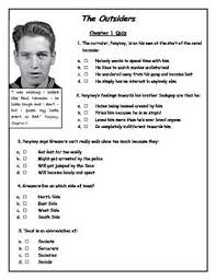 A Highly Attractive And Comprehensive Multiple Choice Quiz On Chapter 1 Of S E Hinton S The Outsiders Th The Outsiders The Outsiders Quiz 7th Grade Reading