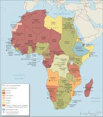 Map Showing The Decolonization Of Africa Africa Map Map World History Lessons