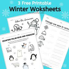free printable winter worksheets for kids