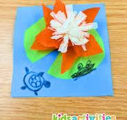 Tissue Paper Lily Pad Art Project for Kids | Kids Activities ...