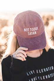 Not Today Satan L Christian Hats L Dad Hats Christian Hats Dad Hats Cool Hats