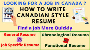write canadian style resume 2020