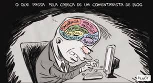 Resultado de imagem para blogueiro charge