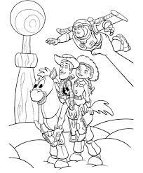 For boys and girls, kids and adults, teenagers and toddlers, preschoolers and older kids at school. Woody Jessie Buzz And Bullseye Toy Story 2 Played By Andy Coloring Page Coloring Pages Toy Story Coloring Pages Cartoon Coloring Pages