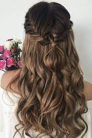 Curly girls can get in on the action, too. Easy Wedding Hairstyles You Can Diy Wedding Forward Long Hair Styles Hair Styles Wedding Hair Down