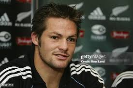 New Zealand All Black's fly-half Dan Carter is about to kick the... News  Photo