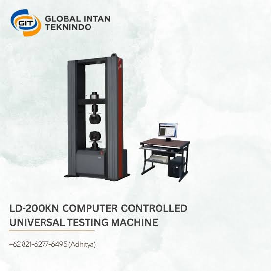 LD 200KN Computer Controlled Universal Testing Machine untuk Uji Tarik dan Tekan