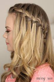 Before styling the braided waterfall hairstyles, make sure your hair isn't tangled, but is clean. How To Do A Waterfall Braid