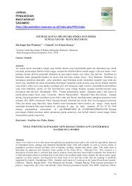 Ada beberapa persyaratan yang perlu. Pdf Studi Kualitas Air Secara Fisika Dan Kimia Sungai Ancar Kota Mataram