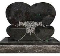 Wholesale Custom Double Heart Shaped Headstones With Carved ...