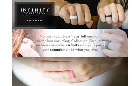Enso Rings Womens Infinity Silicone Ring The Premium Fashion Forward Silicone Ring Hypoallergenic Medical Grade Silicone Lifetime Quality