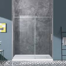 Chicago glass & mirror creates custom sliding glass doors, custom glass entry doors, hydroslide shower doors and much more. Ove Kelsey 72 In 2 Panel Sliding Glass Shower Door With Hardware Costco