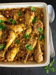 Turmeric Chicken Rice Bake Recipe Rice Recipes For Dinner Chicken Rice Bake Cooking