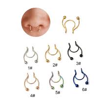 3Pcs Fake Nose Ring Studs Stainless Steel Nose Cuffs Clip On Nose Hoop  Gifts | Fruugo Za