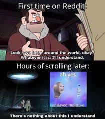 Enslaved Moisture Memes Are The Epitome Of Bizarre Millennial Humor Millennials Funny Fall Memes Gravity Falls Funny