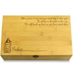 French Perfume Bathroom Multikeep Box Light Wood Chest