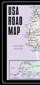 Streetwise Usa Road Map Laminated Major Highway Map Of The