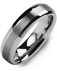 Add to wish list add to compare. Men S Classic Thin Brushed Tungsten Wedding Ring In Tungsten 6mm Size 10 Madani Rings