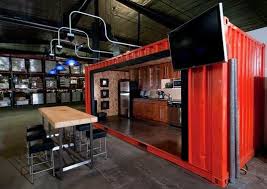 I Really Dig This I Think A Church Could Be Set Up Like This Well At Least The Offices O Shipping Container Office Container Office Warehouse Office Space