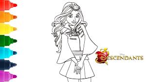 Here is a collection of unique free descendants coloring pages featuring everyone from the foursome of mal, evie, carlos, and jay, to audrey, jordan, and uma. How To Color Evie Disney Descendants 2 Coloring Page Hd Youtube