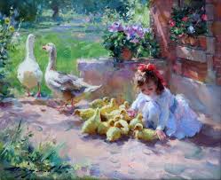 Konstantin Razumov 1974 Russian In The Farm Oil On Canvas Signed And Inscribed On Reverse In Cyrillic 8 5 Painting Russian Painting Oil On Canvas