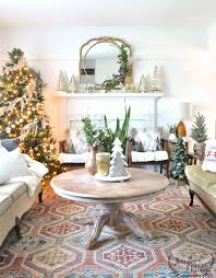 A Look At Our Boho Mid Century Modern Holiday Family Room Simply Decora Christmas Decorations Living Room Mid Century Modern Christmas Modern Christmas Decor