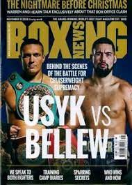 Boxing news and inside coverage of boxing including interviews, international boxing news, previews of upcoming fights, boxing results and analyses, predictions and boxing history. Boxing News Magazine 8th November 2018 New 9770006851227 Ebay