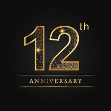 12 Years Anniversary Celebration Logotype 12th Anniversary Logo Royalty Free Cliparts Vectors And Stock Illustration Image 99561971