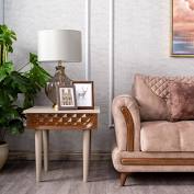 This convenient, decorative end table trio is durably crafted with sturdy metal. Homes R Us