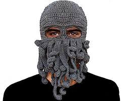 It is said that the mere sight of him drives every man mad, should he ever awaken. Buy Octopus Entacle Beanie Wind Mask Knit Hat Cthulhu Fisher Cap Grey Zy05 Features Price Reviews Online In India Justdial