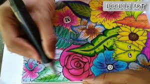 Download now gambar doodle art nama berwarna koleksi gambar terbaru. Gambar Doodle Flowers Doodle Bunga Berwarna Youtube