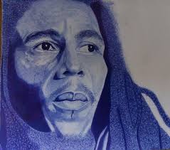 Bob Marley Finished this ballpoint pen drawing this year, already started  with something else Will be posting the pictures I took whilst drawing this  soon Like, comment and share
