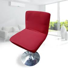 Knit spandex fabric stretch dining room chair slipcovers set of 4 gray Stretch Bar Stool Low Back Short Chair Seat Cover Slipcover Hot Sale Durable New Slipcovers Furniture