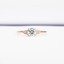 Oval stone shapes are popular among brides that want a unique look to their ring, with the traditional brilliance and light refraction as other popular stones. Lab Grown Ethical Diamond Engagement Ring Handmade In 14 Carat Rose Gold Antique 1920s Art Deco Inspired Aardvark Jewellery